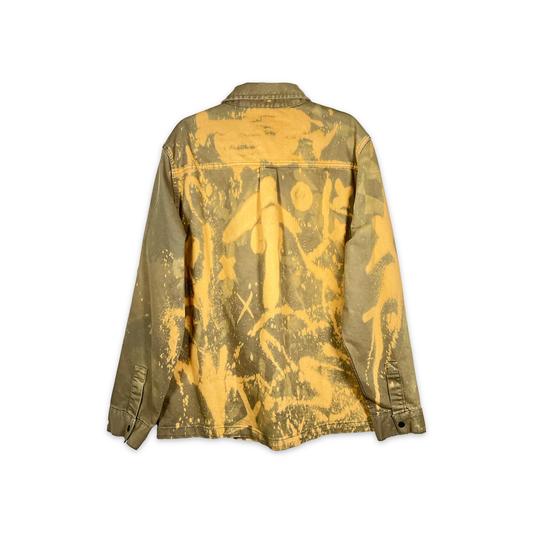Damn! Mandarin Bleached Yellow Shacket