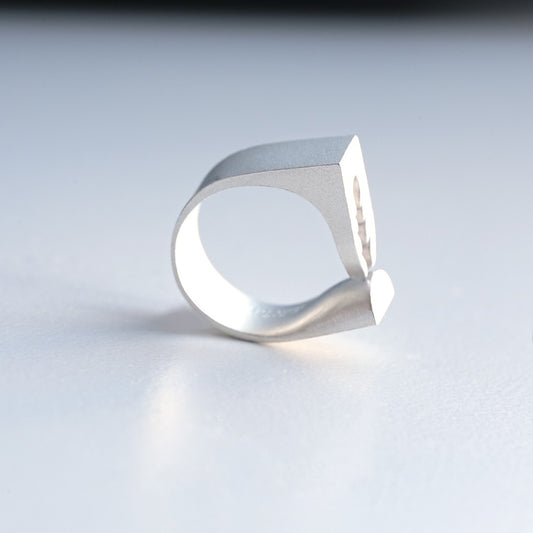 Silver Geometric Blossom