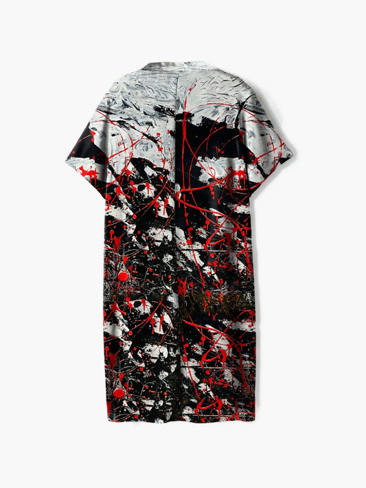 IDFK x JUMA - love u forever V-neck Shirt Dress (Light)