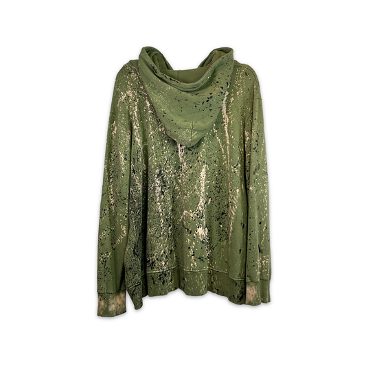 Pocket Bleached Olive Green Zipper