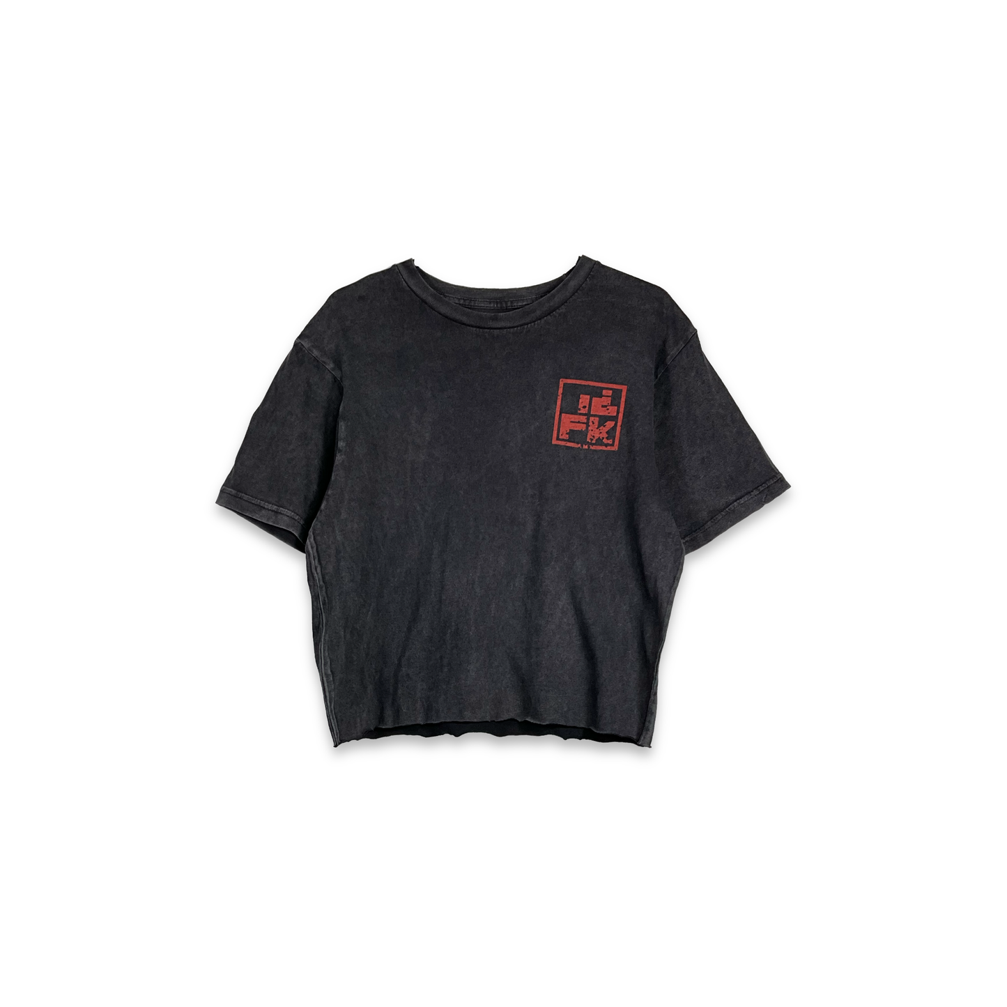 IDFK Logo Essential Black Crop Tee