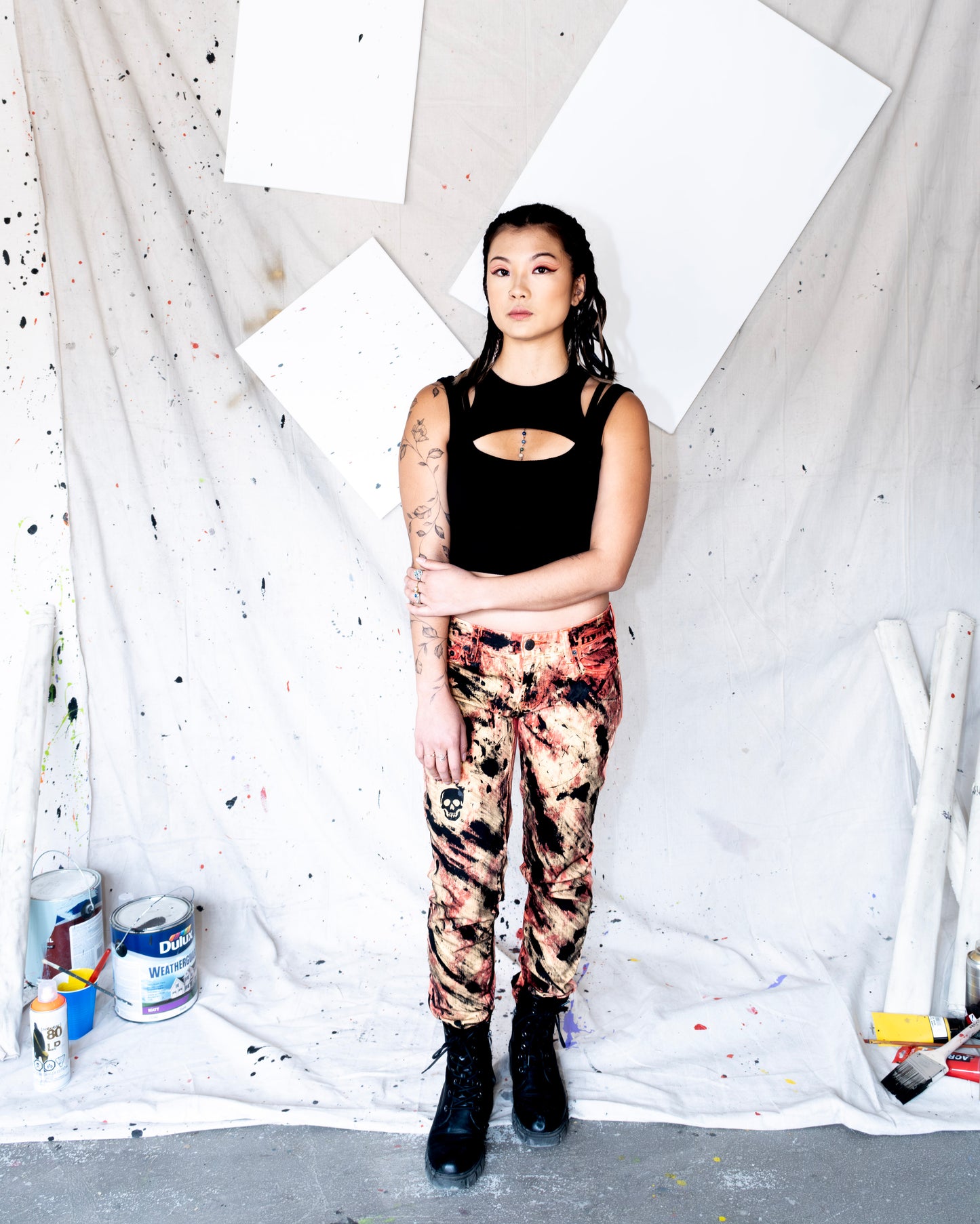 Artistic Stroke Art Jeans