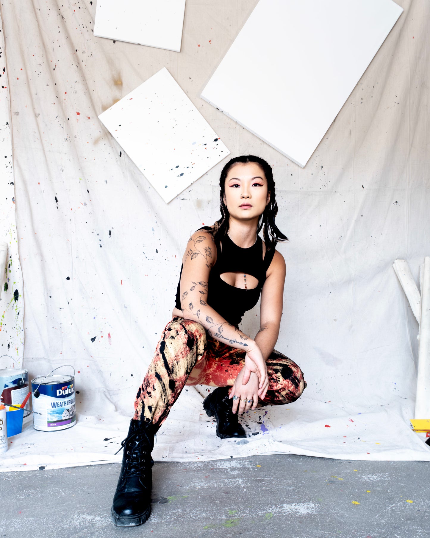 Artistic Stroke Art Jeans