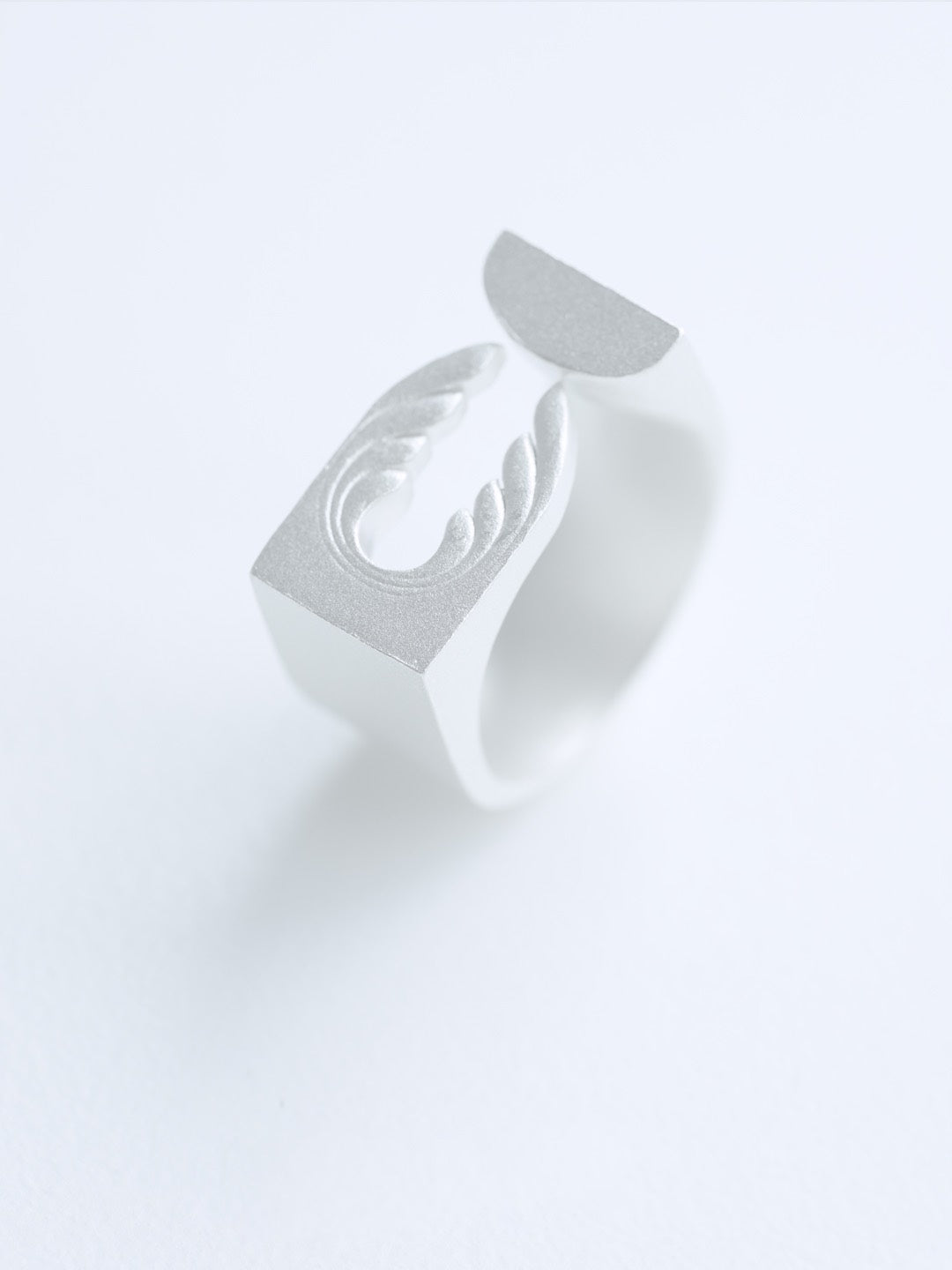Silver Geometric Blossom