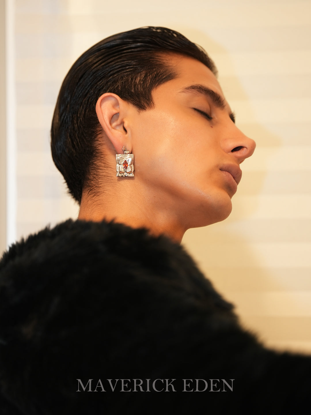 Butterfly Garnet Earrings
