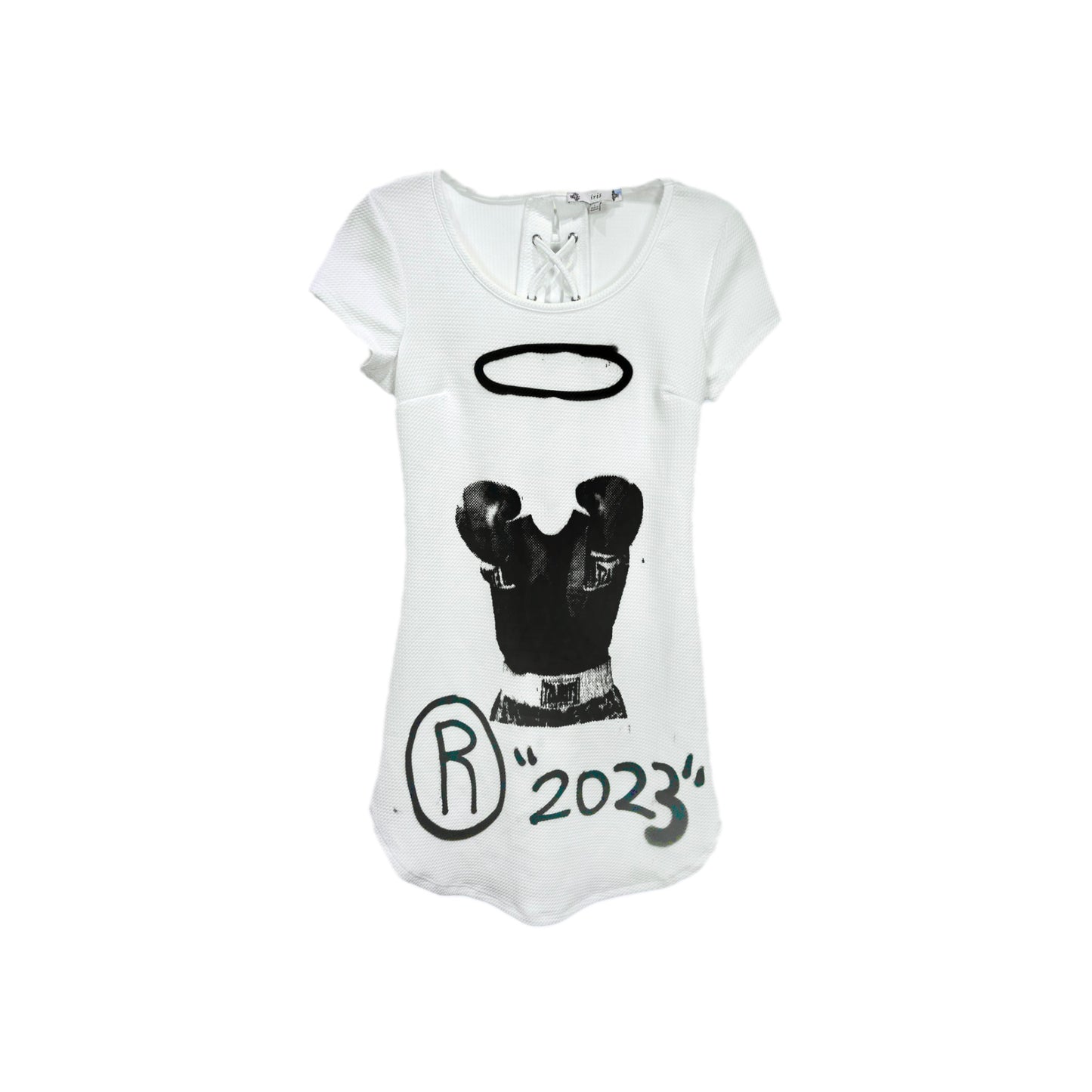 'Tail' White Dress