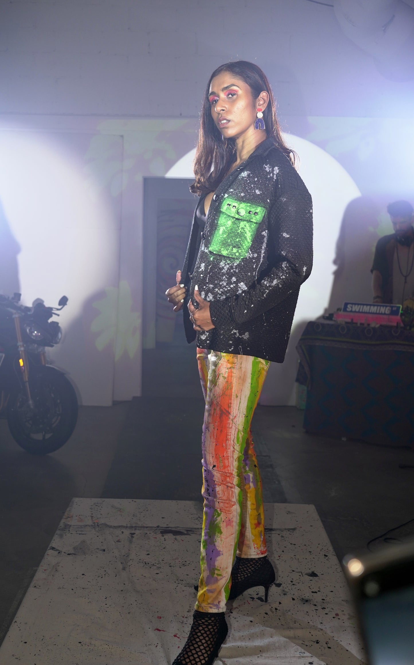 IDFK Rainbow Heart Jeans