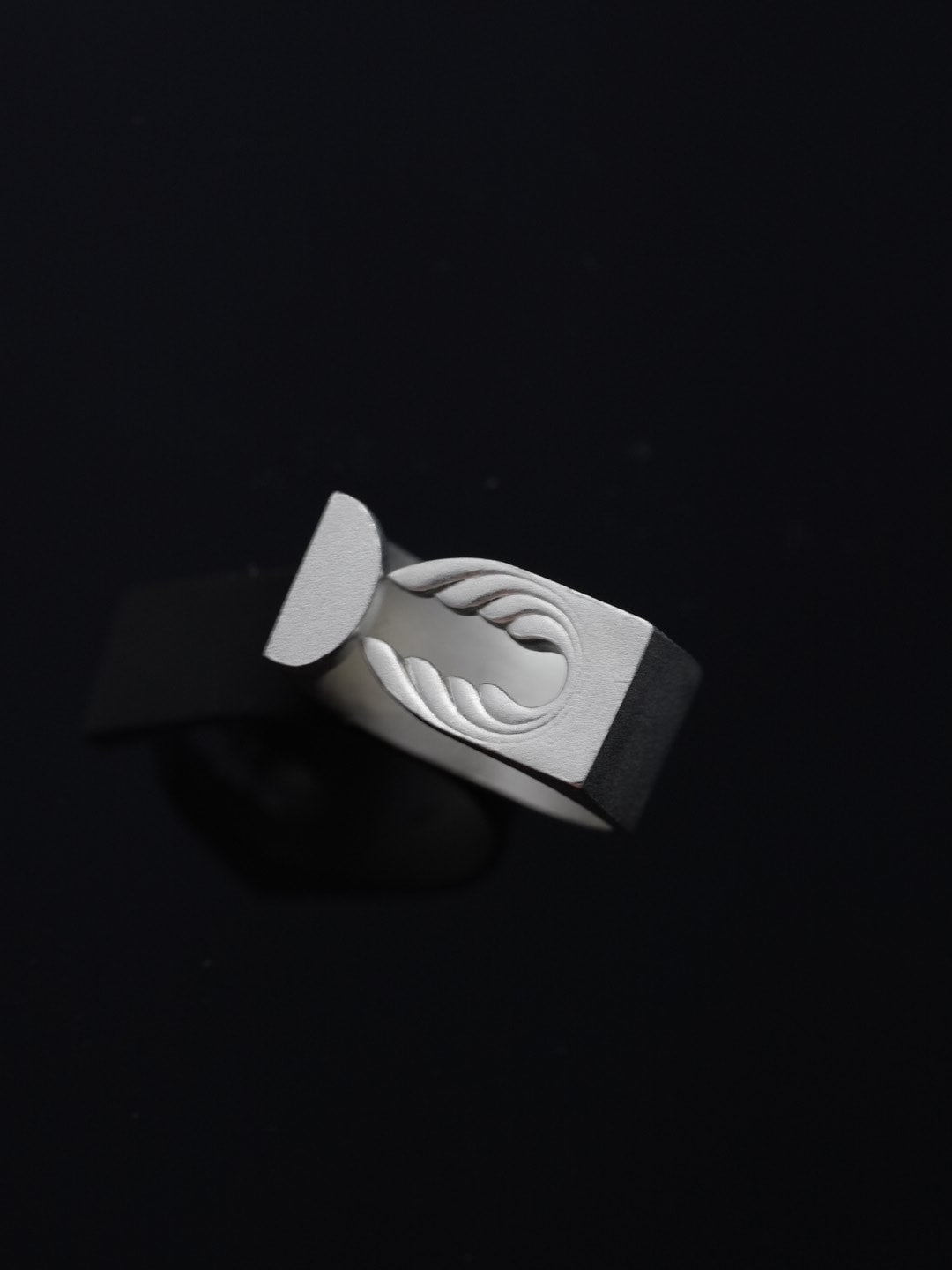 Silver Geometric Blossom