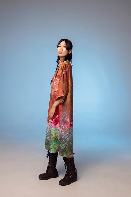 ACID4YUPPIES x JUMA NEW WAVE CANADA Printed Zip Up Tunic