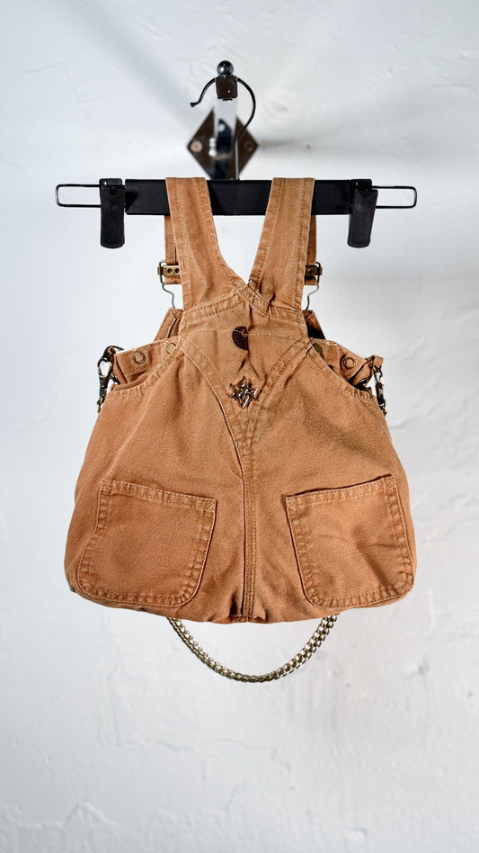Beige Carhartt Overalls Mini-Tote Bag