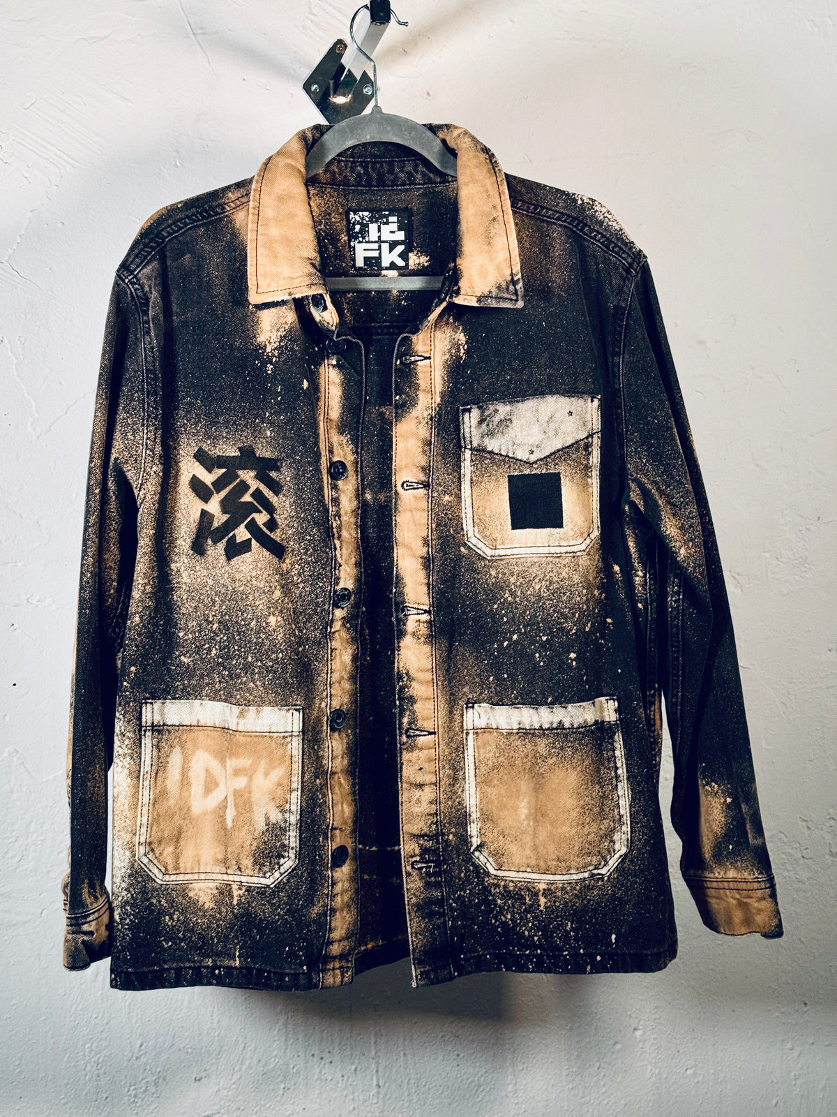 Damn Lucky! Mandarin Bleached Yellow Truckers Jacket