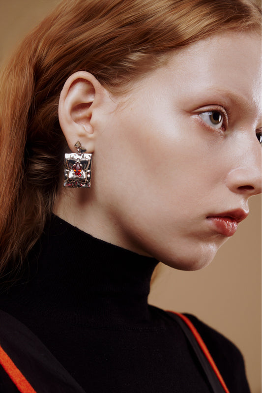 Butterfly Garnet Earrings