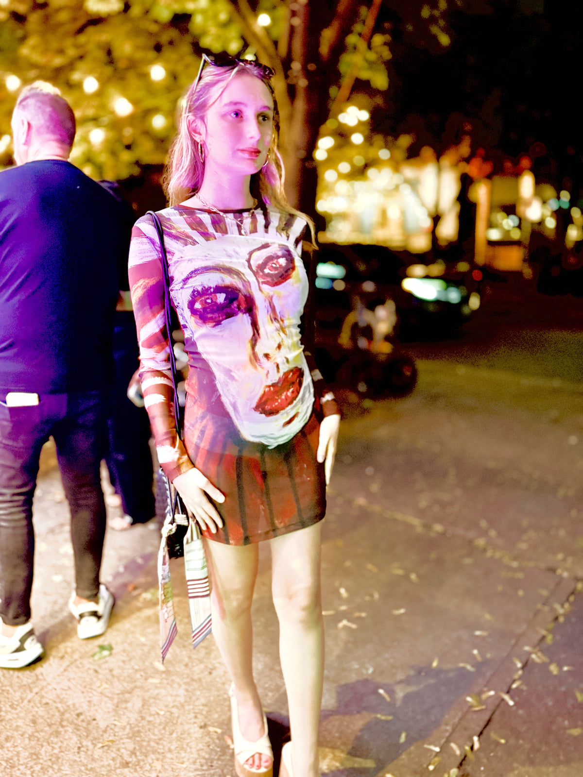 IDFK Transparency Mesh Mini-Dress - Medusa