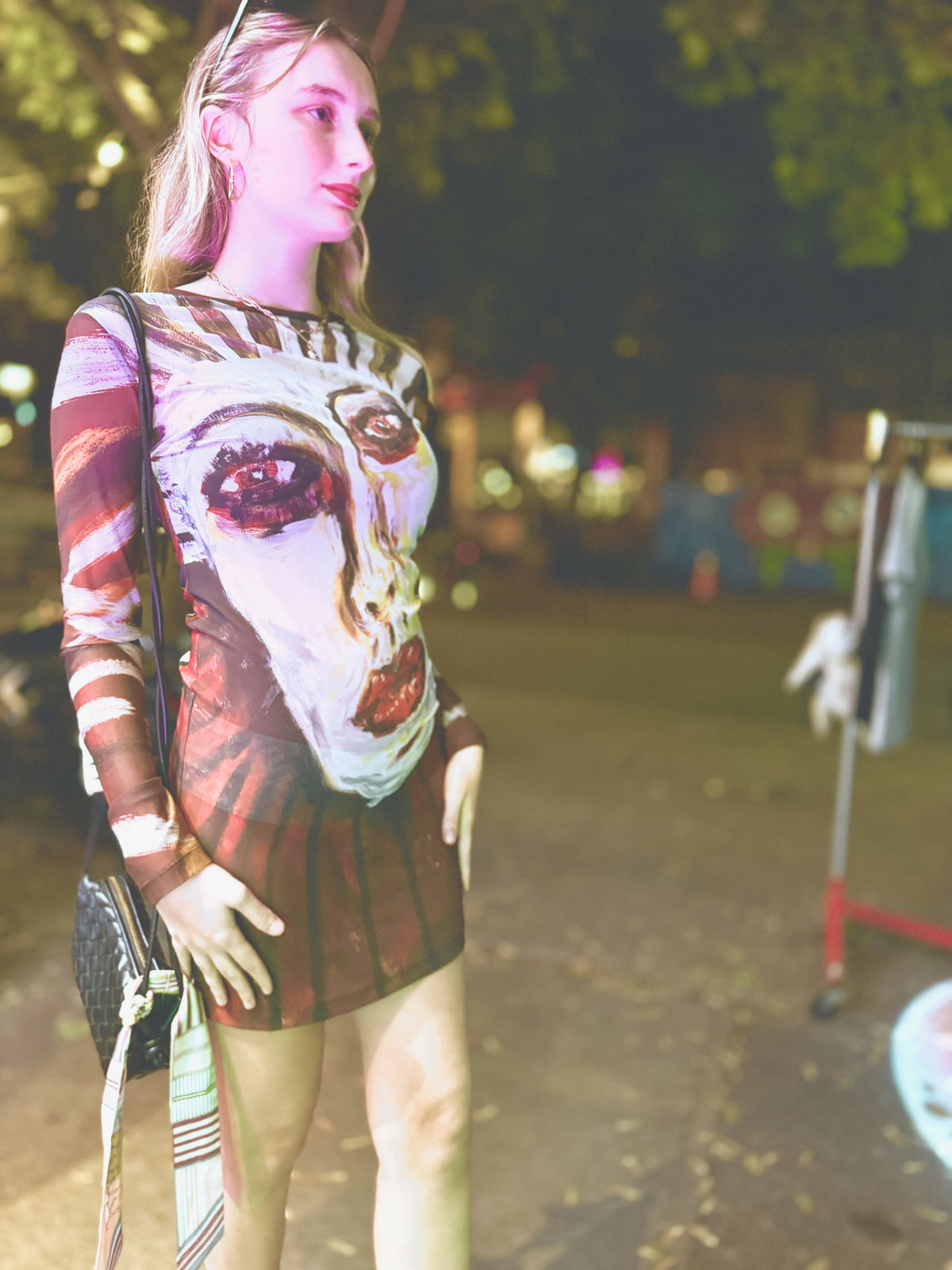 IDFK Transparency Mesh Mini-Dress - Medusa
