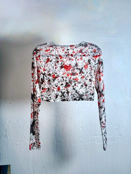 IDFK Transparency Mesh Baby-Tee- I still love you