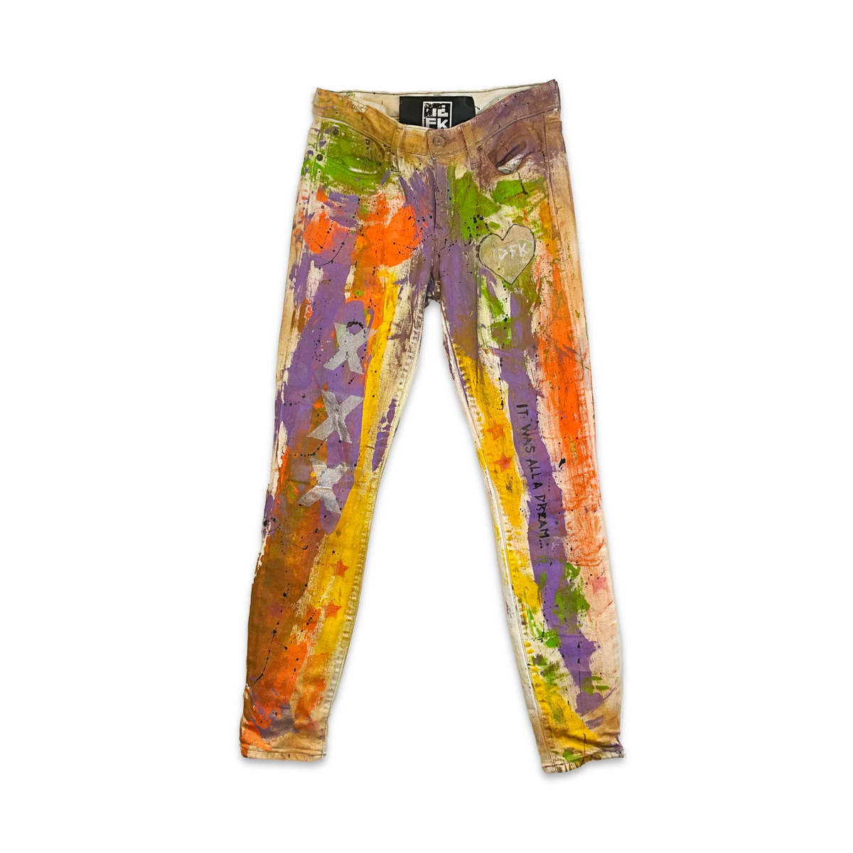 IDFK Rainbow Heart Jeans