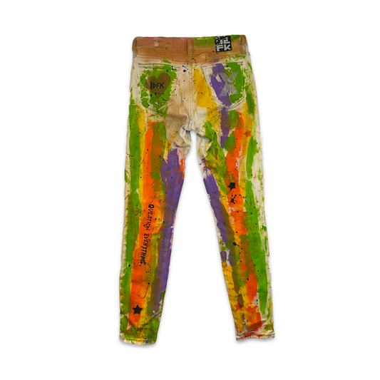 IDFK Rainbow Heart Jeans