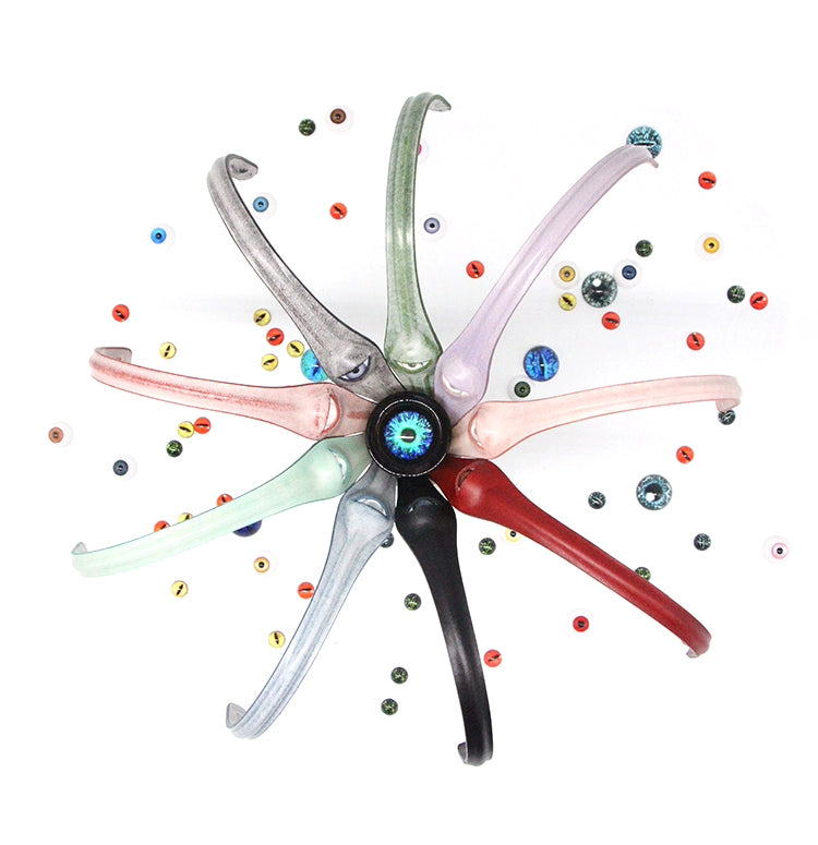 Gothic Handmade Leather Eyeball Choker