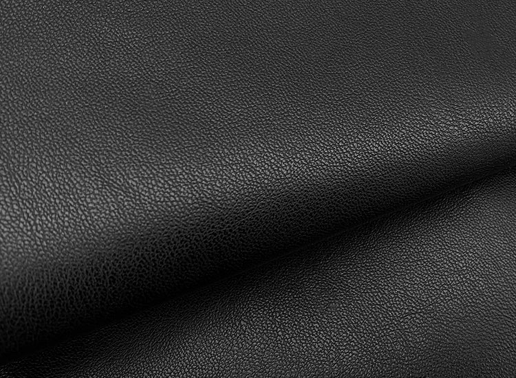 FUZZYKON Structured Waist Leather Jacket