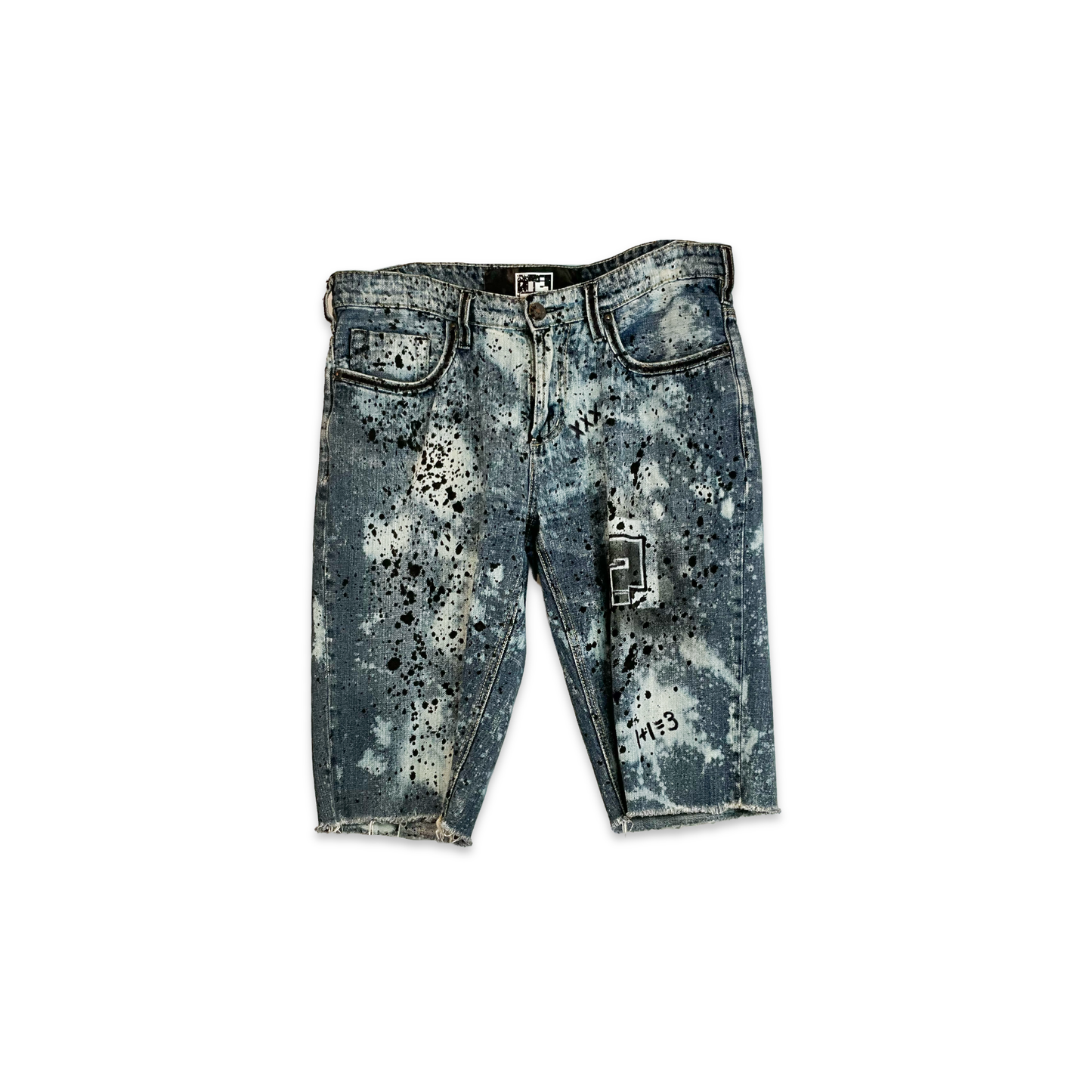 1+1=3 Splattered Shorts