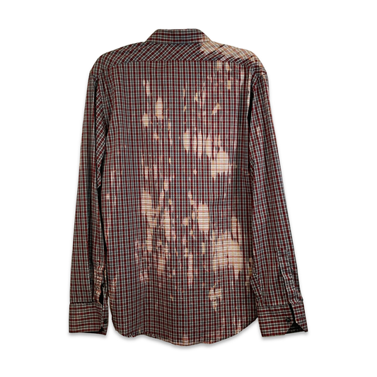 Black Skull Checkered Shirt