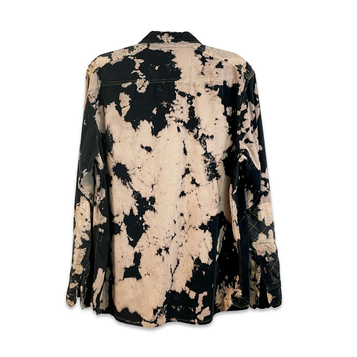 Double-Pocket Bleached Corduroy Shirt