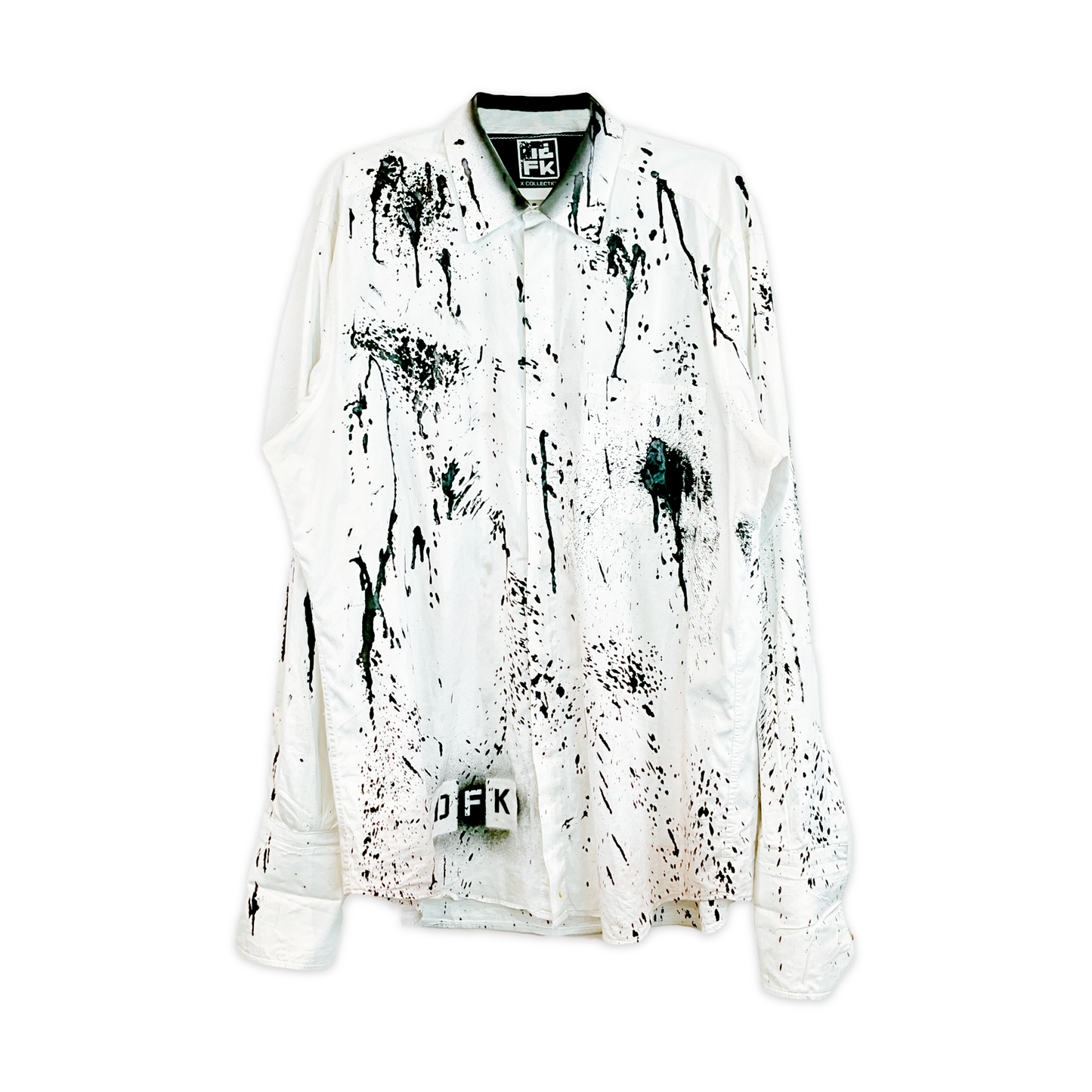 Stenciled White Shirt