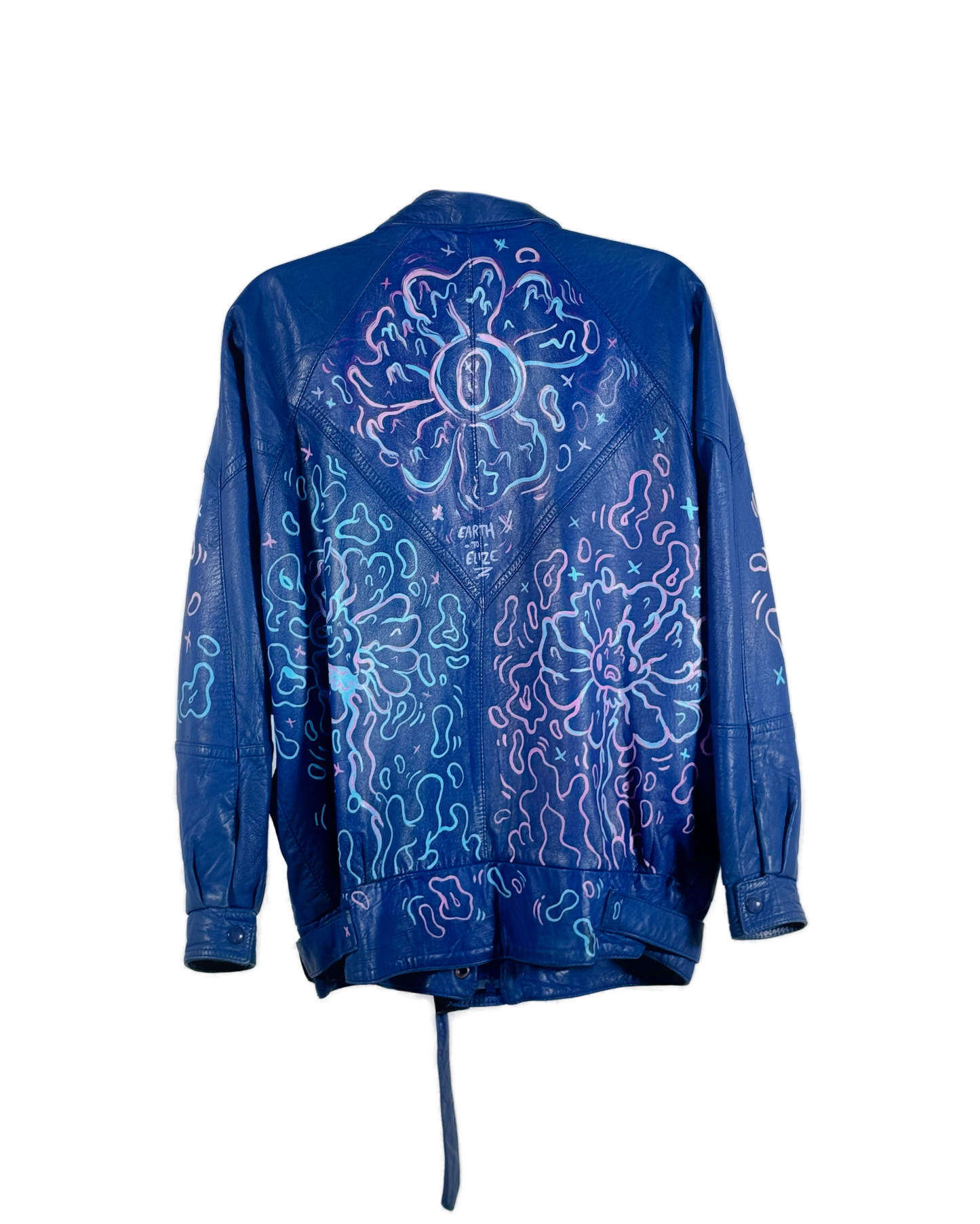 Space Cadet Hand Painted 'Double Vision' Leather Jacket