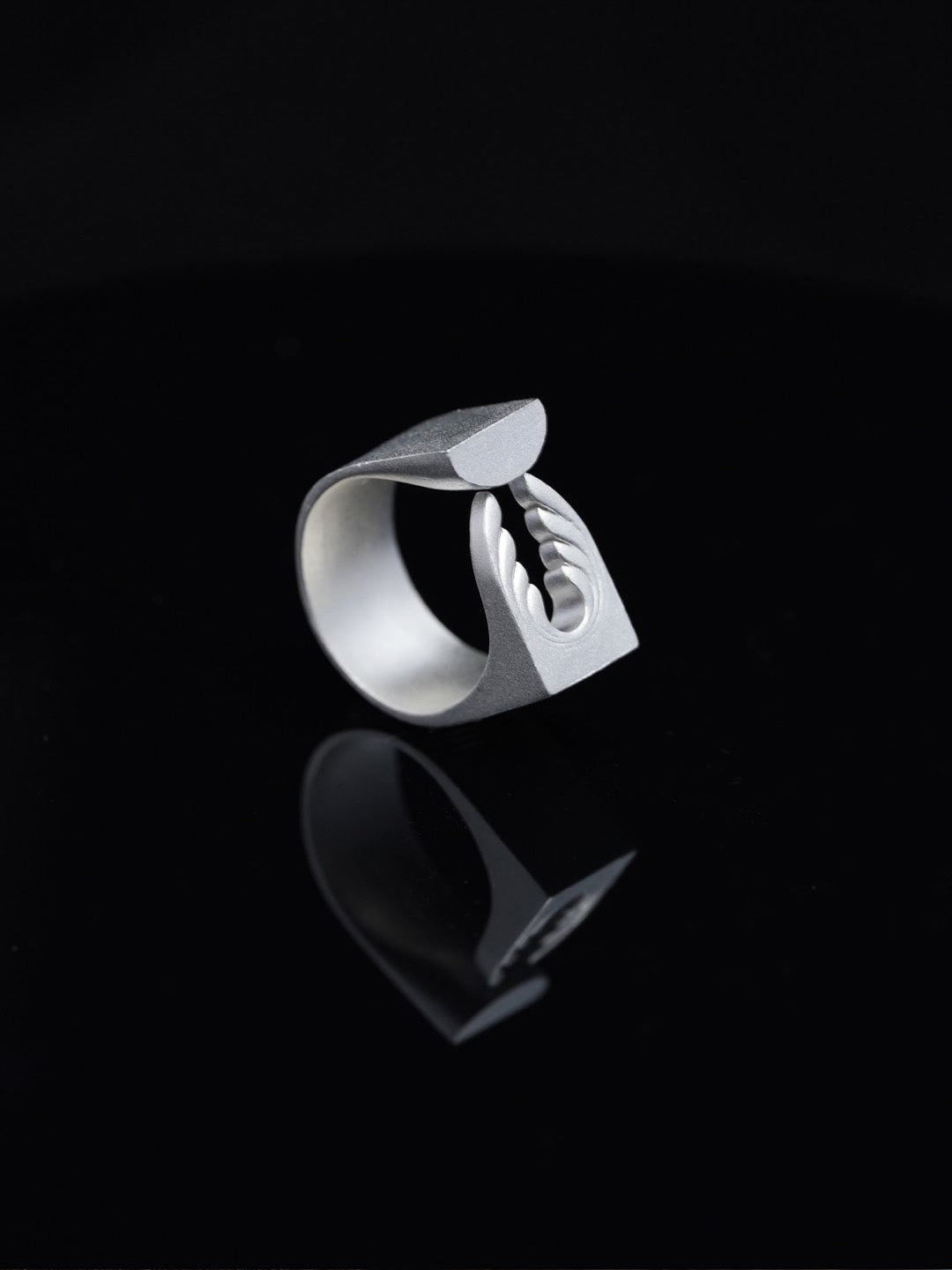 Silver Geometric Blossom