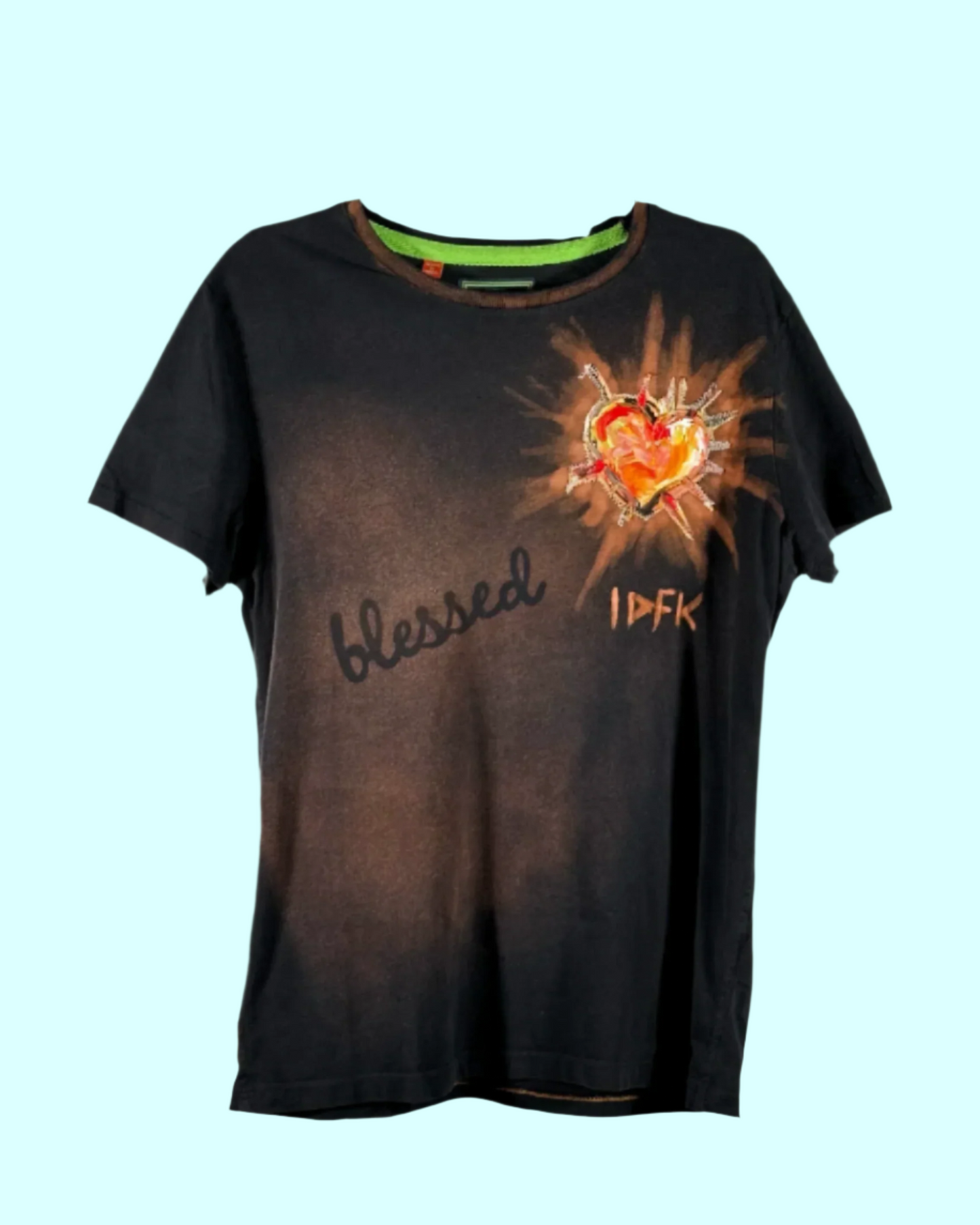 Blessed Heart Black T-Shirt