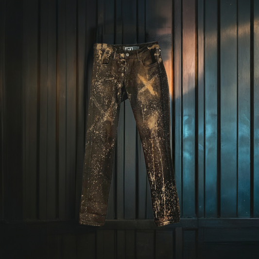 Bleach- Splatter Black Jeans