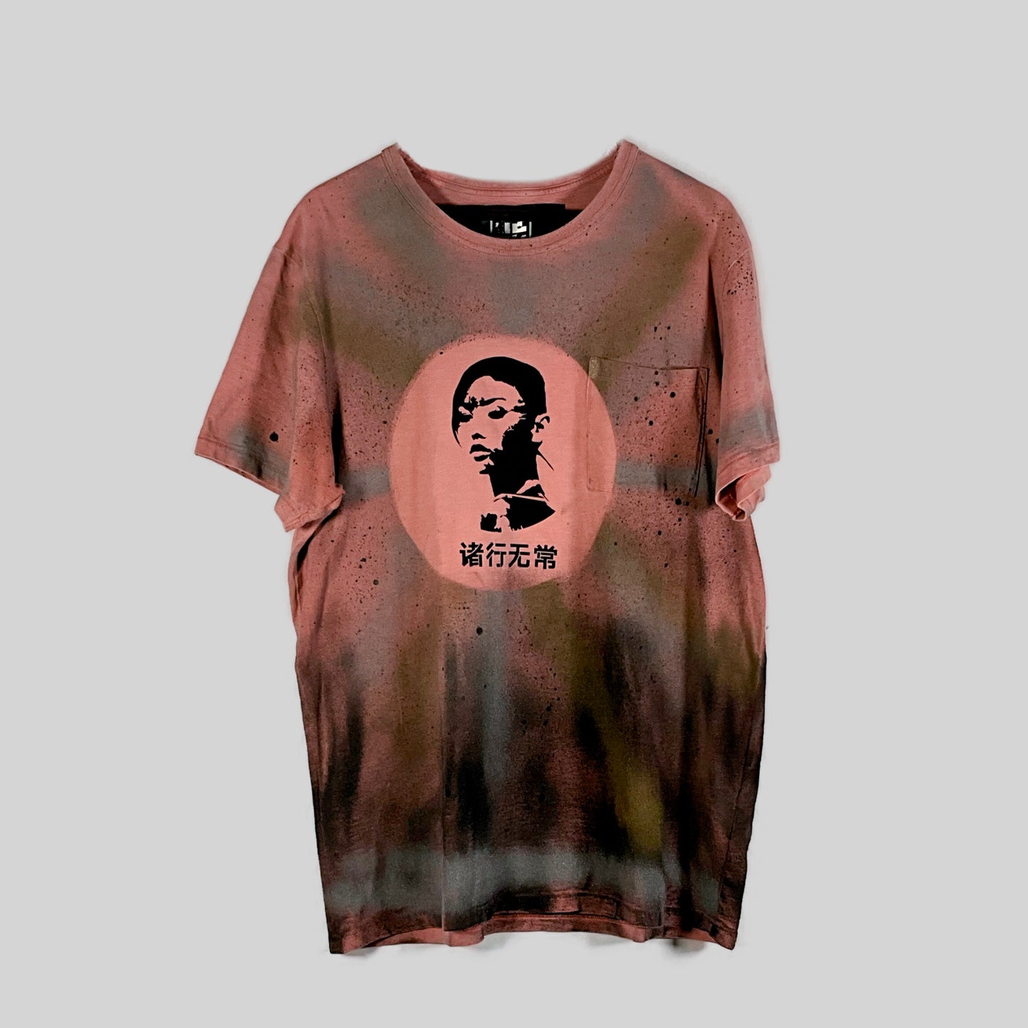 Impermanent Mandarin Peach Painted Tee
