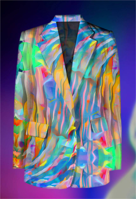 ACID4YUPPIES x JUMA BODHISATTVA Printed Blazer