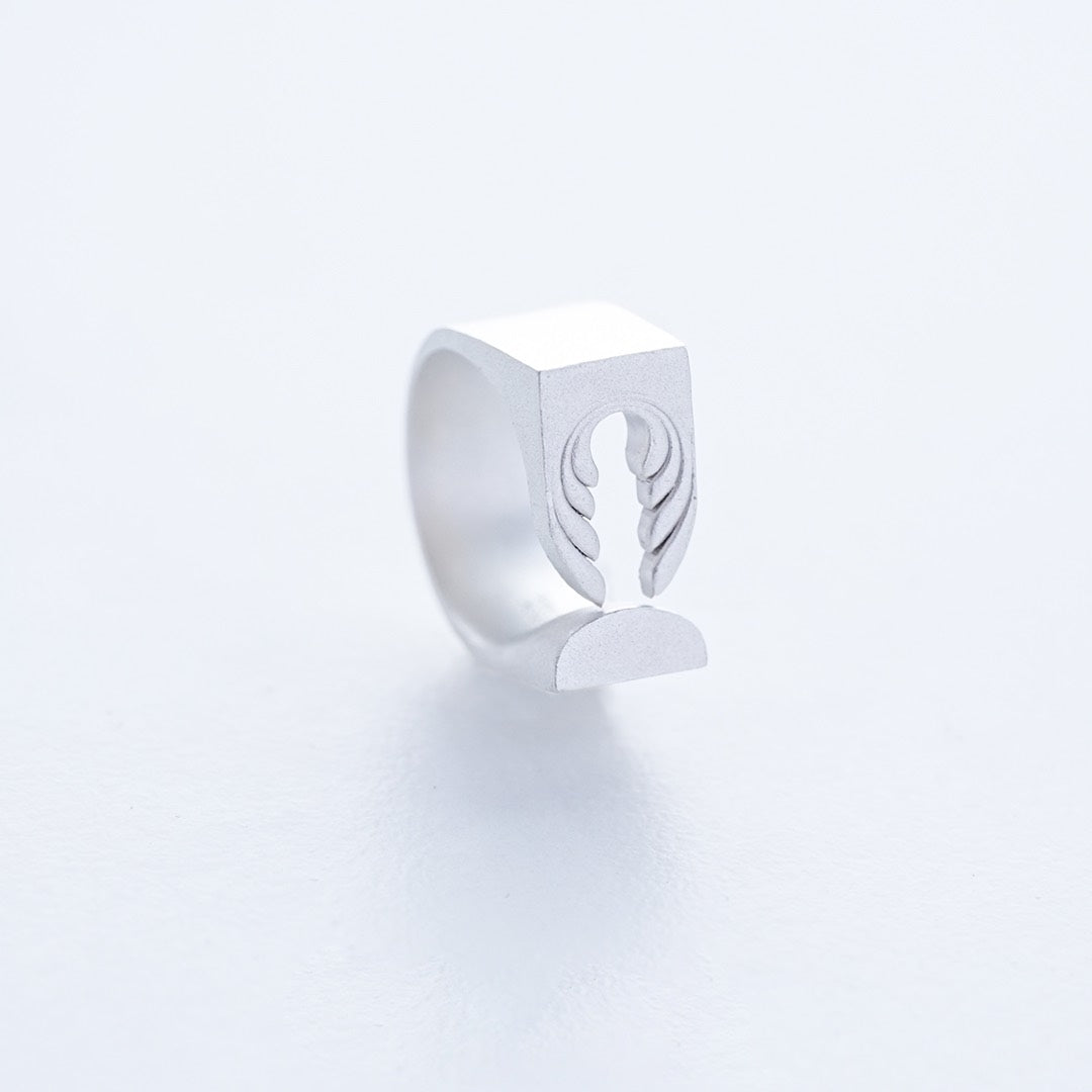 Silver Geometric Blossom