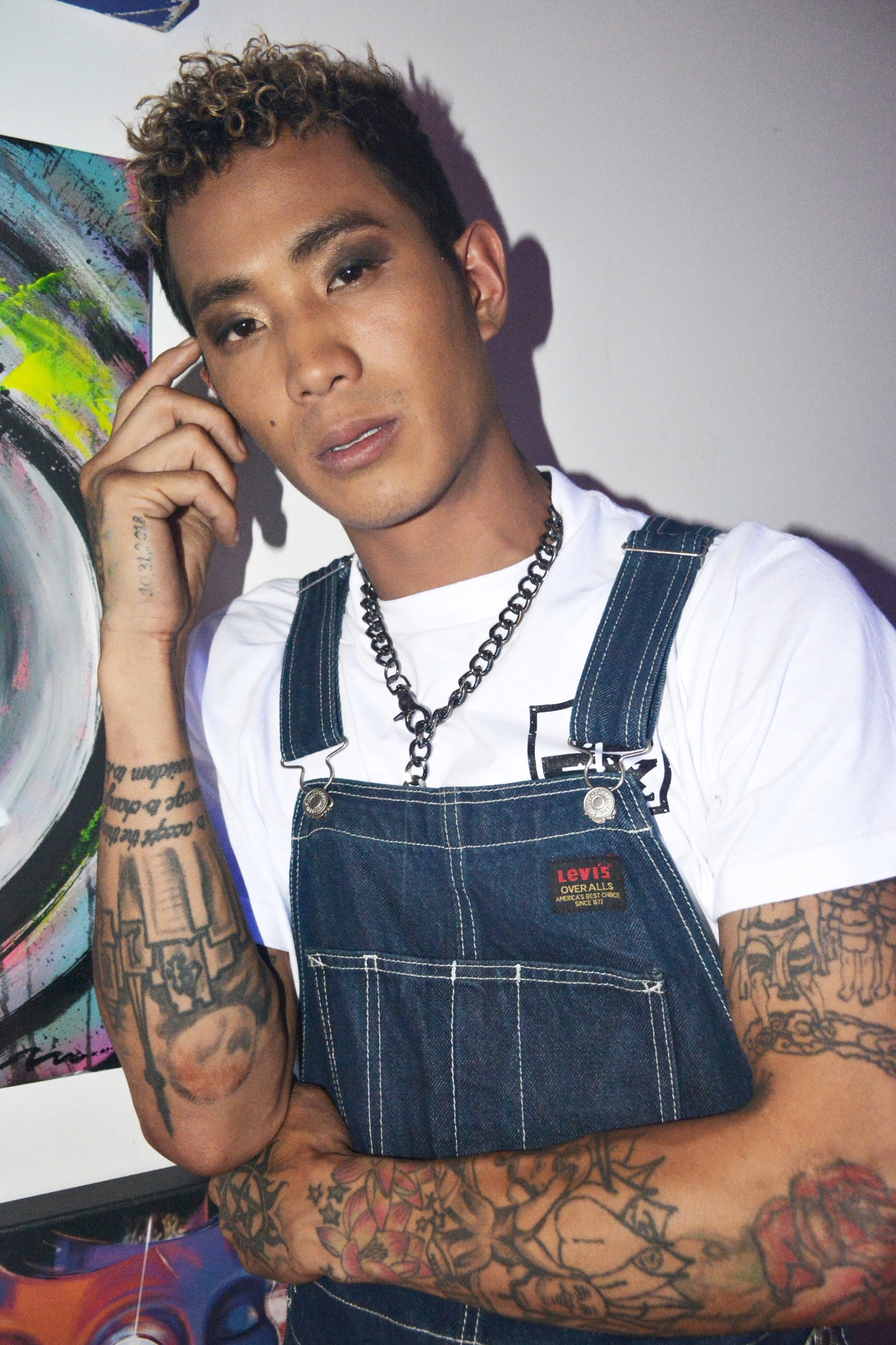 IDFK Logo Essential White Crop Tee
