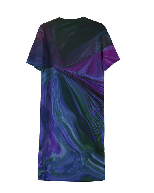 ACID4YUPPIES x JUMA VANCOUVER LANDING ROCKY MOUNTAIN Printed Slip Dress