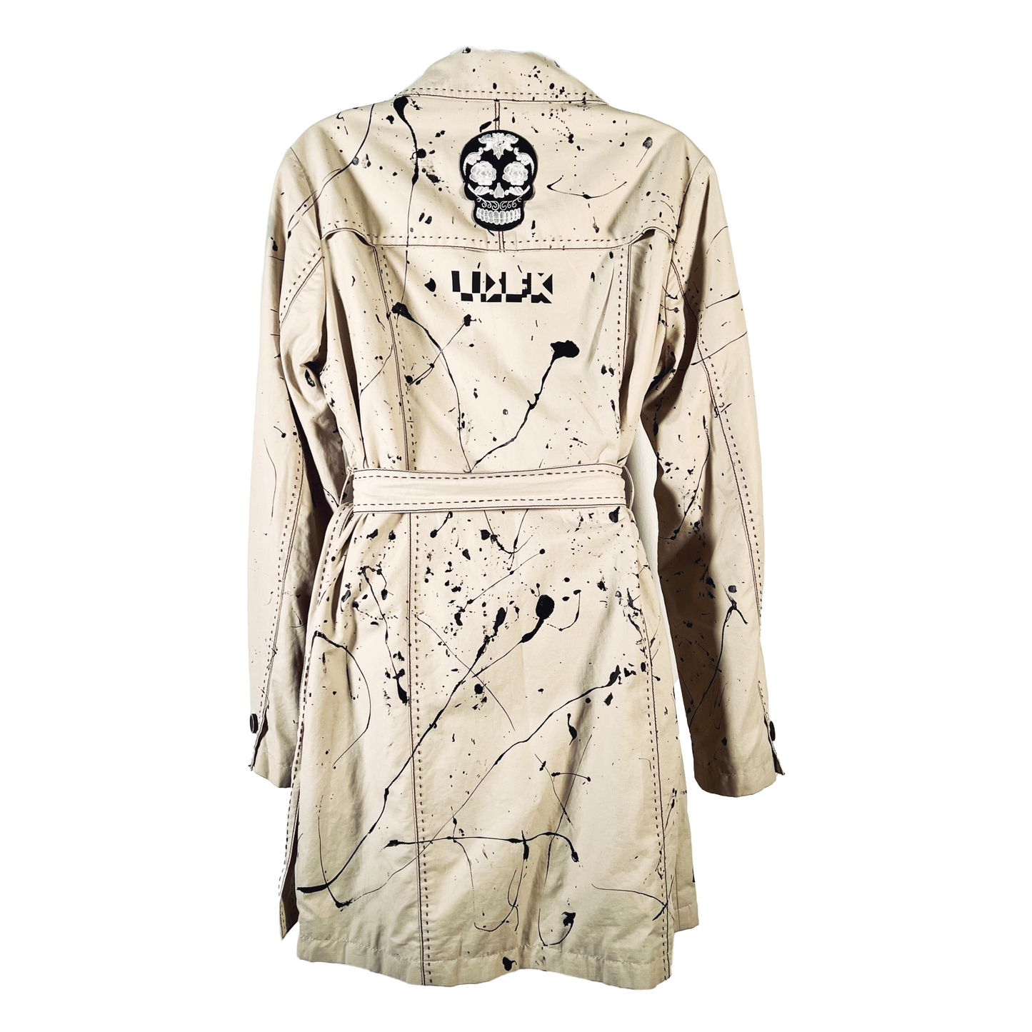Splatter Trench Coat