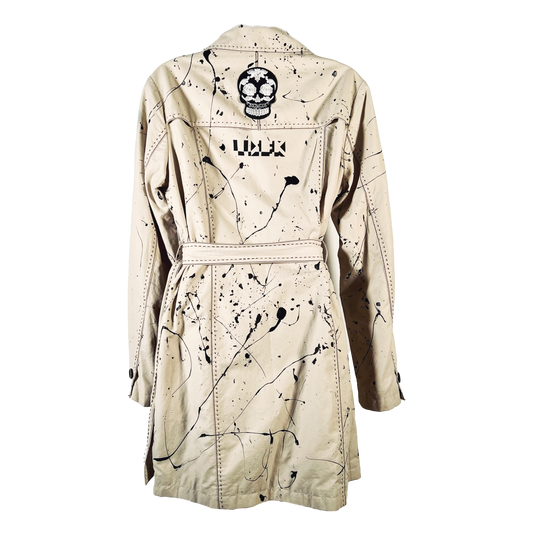 Splatter Trench Coat