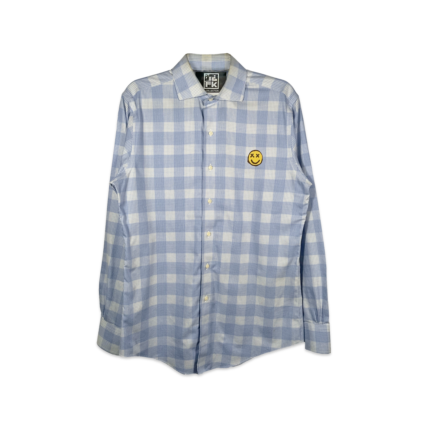 JOEL X IDFK  Checkered Mini Smiley Shirt Dress