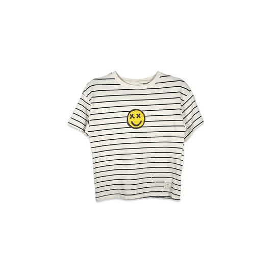 JOEL X IDFK Striped Smiley Tee