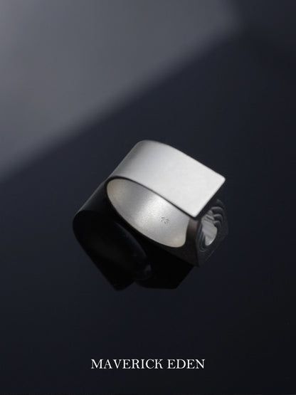 Silver Geometric Blossom