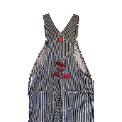 Striped Social Anti Overall