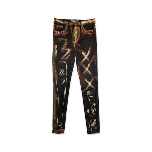 Criss Cross Brown Jeans