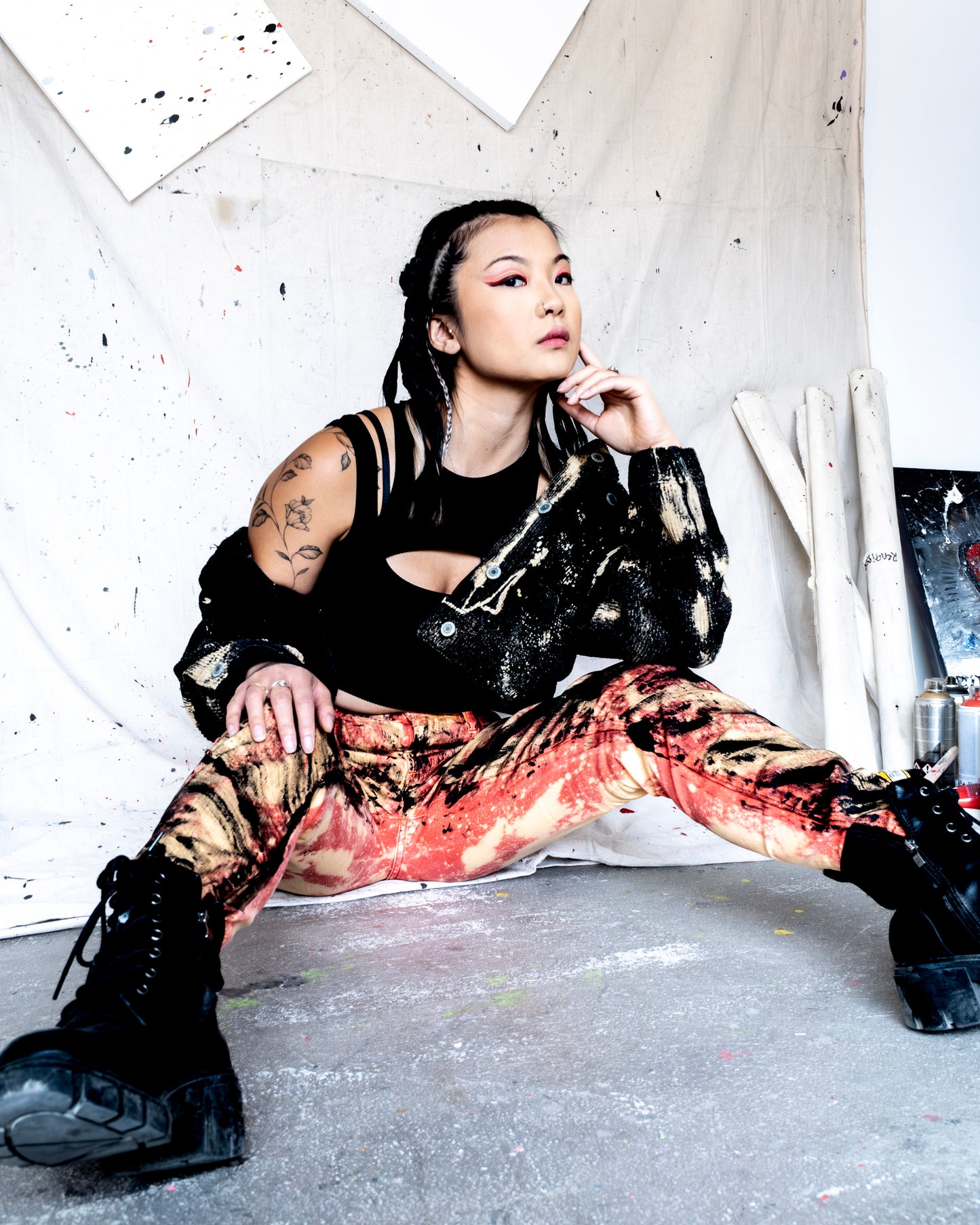 Artistic Stroke Art Jeans