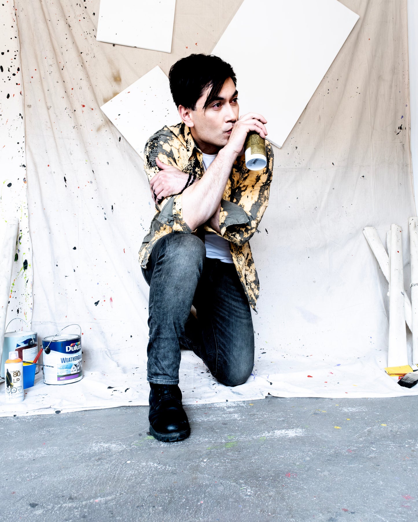 Splash-On Bleached Shirt