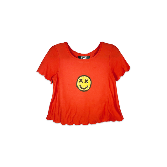 JOEL X IDFK Smiley Red Basic Tee
