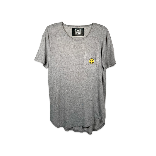 JOEL X IDFK Mini Smiley Grey Tee