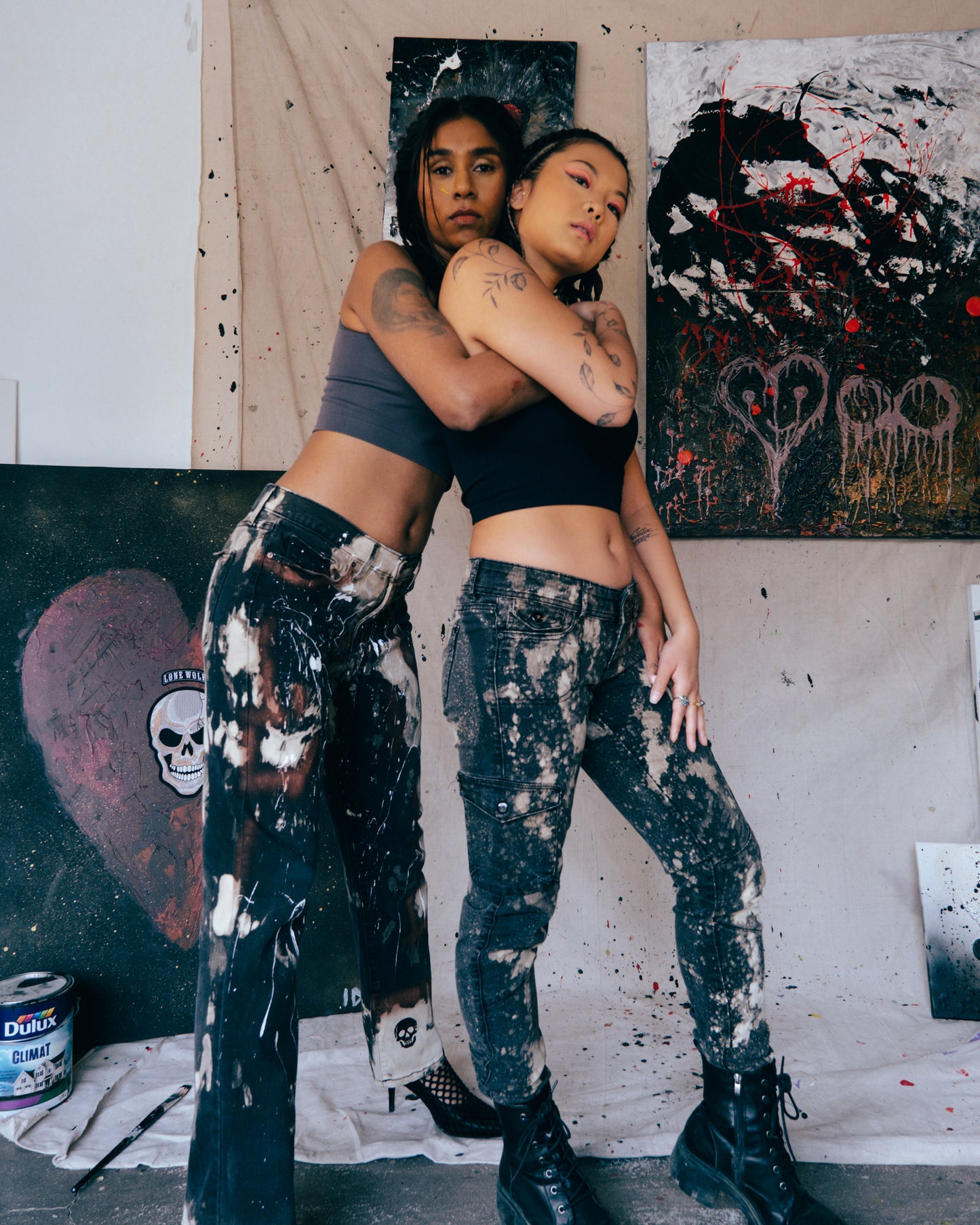 Brownie Splashed Jeans