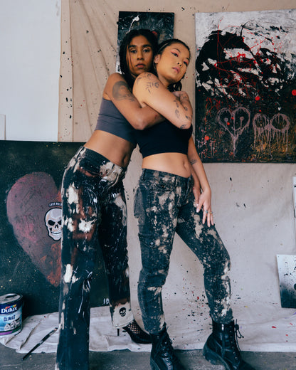 Brownie Splashed Jeans