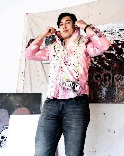 Neon-O-Pink Striped Shirt